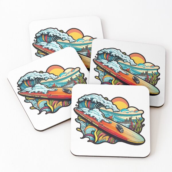 Item preview, color surfboard designed and sold by STICKER2DWORLD.