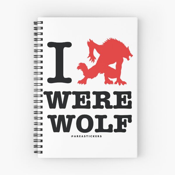 Item preview, I Love Werewolf - White designed and sold by AreaStickers.