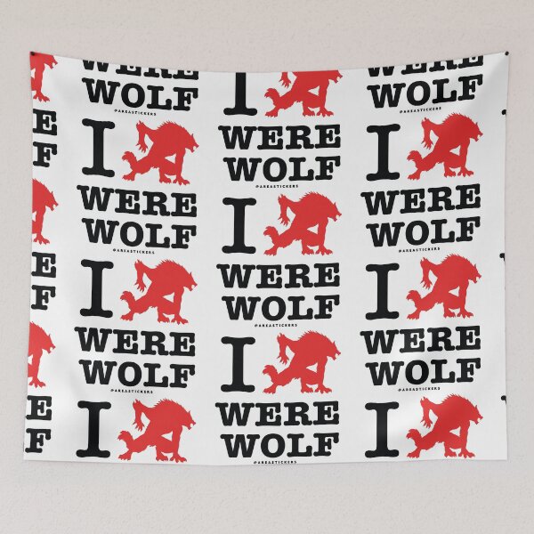 Item preview, I Love Werewolf - White designed and sold by AreaStickers.