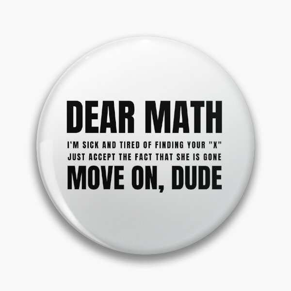 Item preview, Funny Dear Math Joke designed and sold by MathVerge.