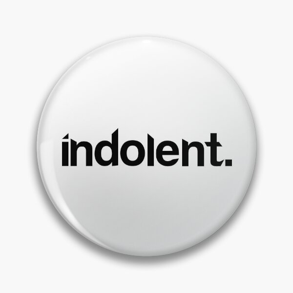 Item preview, Indolent - Single Word White designed and sold by StaggerWords.