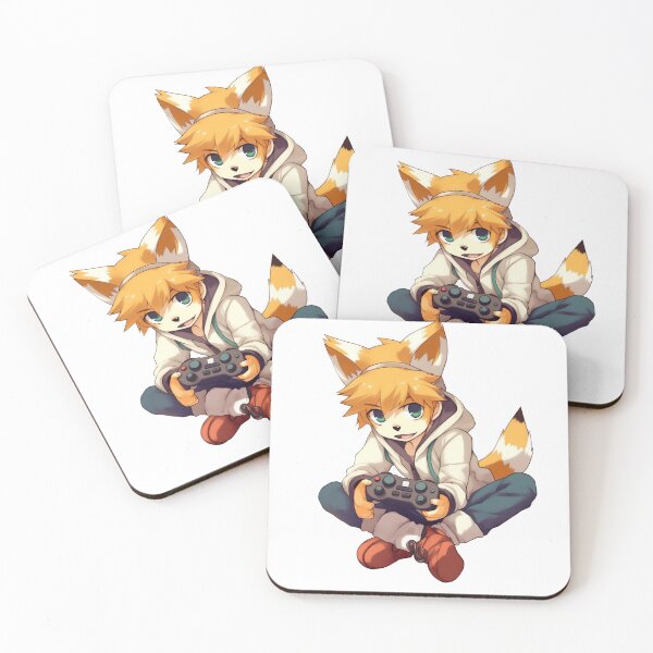 Item preview, Humanized fox playing with a gamepad designed and sold by luissiul.
