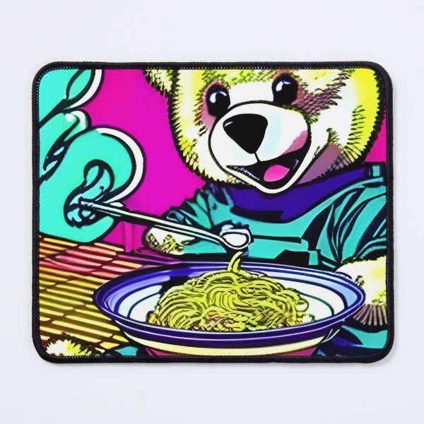 Item preview, Teddy bear loves noodles designed and sold by LeftoRight.