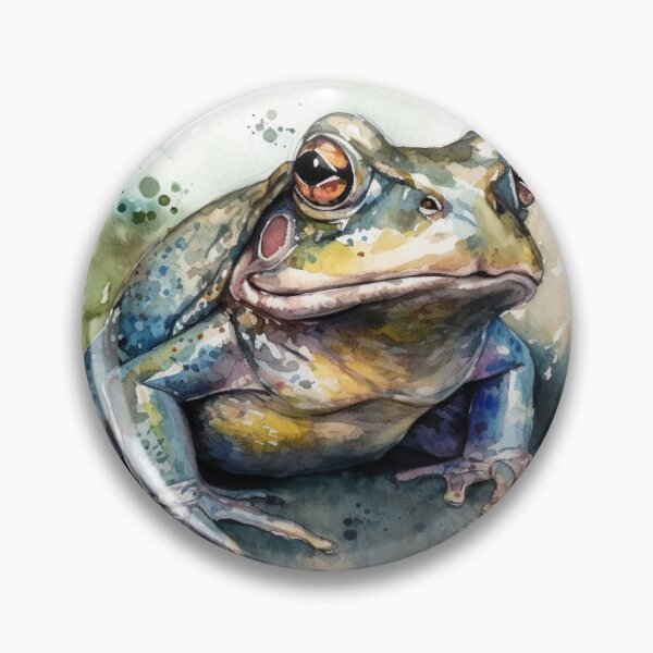 Item preview, Watercolor Wash Bullfrog  designed and sold by Matt's Artificial Nature.
