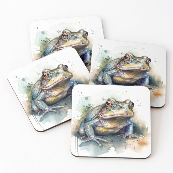 Item preview, Watercolor Wash Bullfrog  designed and sold by Matt's Artificial Nature.
