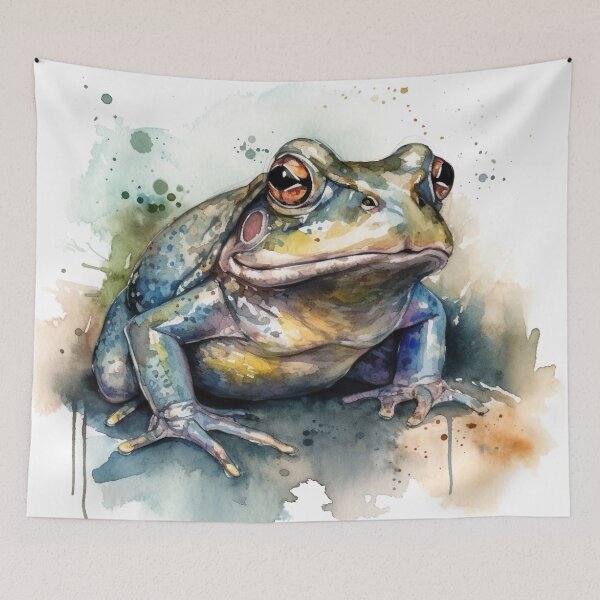 Item preview, Watercolor Wash Bullfrog  designed and sold by Matt's Artificial Nature.