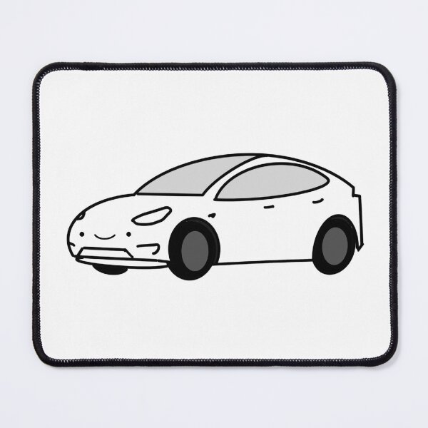 Item preview, Tesla Model Y cute white designed and sold by CherubDumpling.