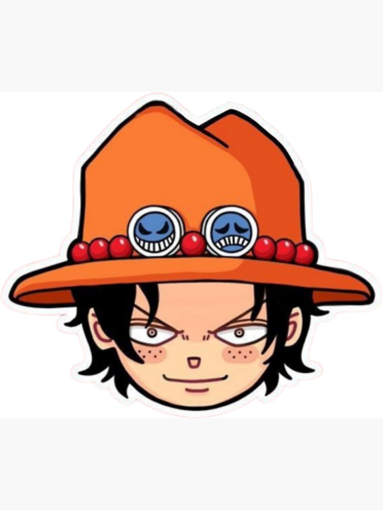 Portgas D ace emoji face one piece | Magnet