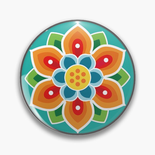 Item preview, Orange and green Dancheong pattern [korean traditional] designed and sold by haje-shop.