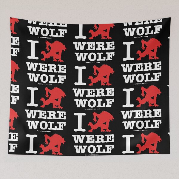 Item preview, I Love Werewolf - Black designed and sold by AreaStickers.
