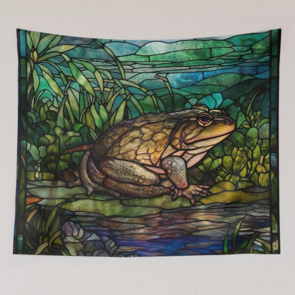 Item preview, Stained Glass Bullfrog designed and sold by Matt's Artificial Nature.