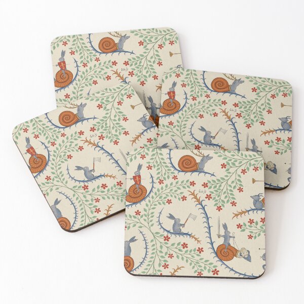 Item preview, Medieval Rabbits and Snails designed and sold by Vicki Dunlop.