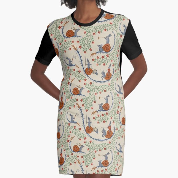 Item preview, Medieval Rabbits and Snails designed and sold by Vicki Dunlop.