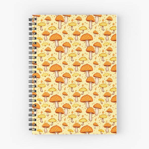 Item preview, Orange and Yellow Mushroom Pattern designed and sold by Heather Maree Design Studio.