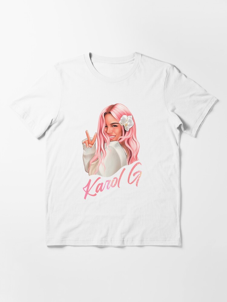 Karol G Bichota with Pink Hair in Heart Essential T-Shirt for Sale by  OmoYolo