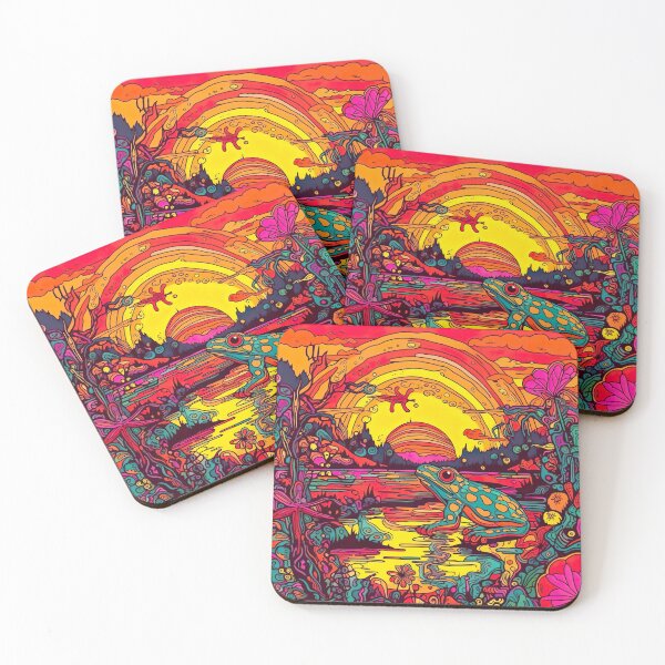Item preview, Psychedelic Trippy Bullfrog designed and sold by Matt's Artificial Nature.