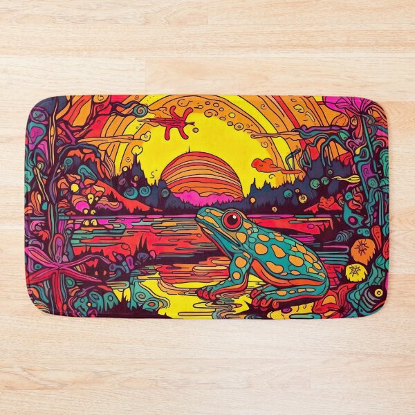 Item preview, Psychedelic Trippy Bullfrog designed and sold by Matt's Artificial Nature.