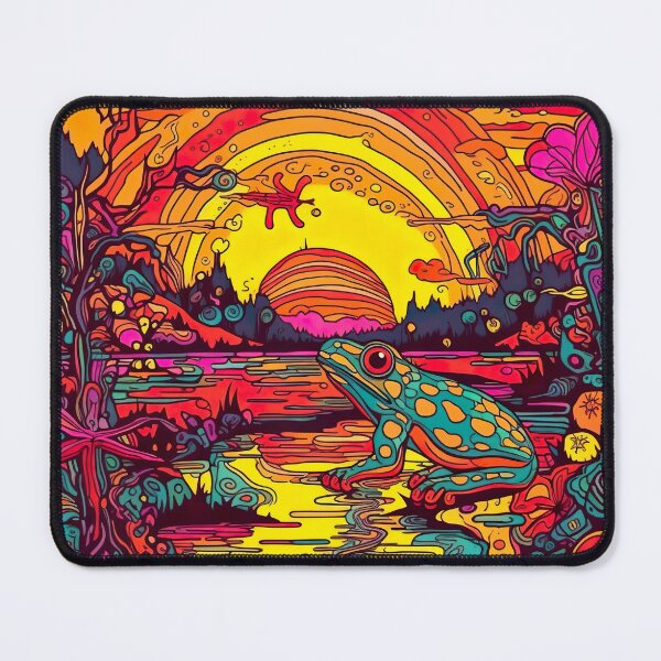 Item preview, Psychedelic Trippy Bullfrog designed and sold by Matt's Artificial Nature.