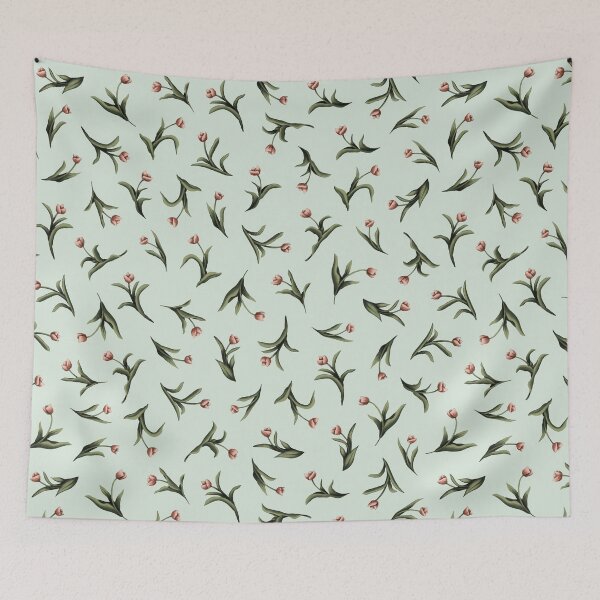 Item preview, Tulips - Pastel blue designed and sold by Studio Valko.