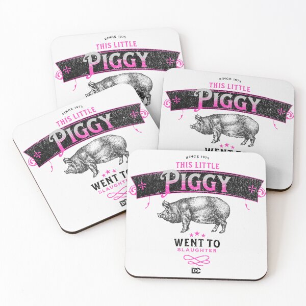 Item preview, This Little Piggy Went to Slaughter- Funny Art Print T-shirt designed and sold by The-Dark-Art.