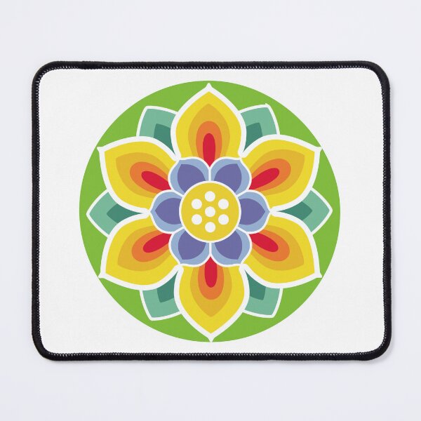 Item preview, Yellow and green Dancheong pattern [korean traditional] designed and sold by haje-shop.