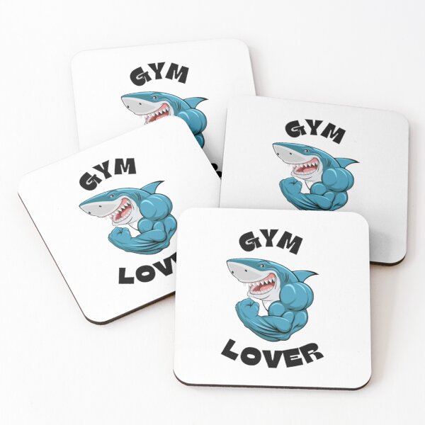 Item preview, Muscular Shark loves workout designed and sold by PranshulPaalit.