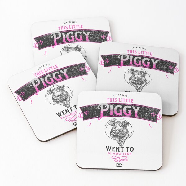 Item preview, This Little Piggy Went to Slaughter- Funny Art Print T-shirt designed and sold by The-Dark-Art.