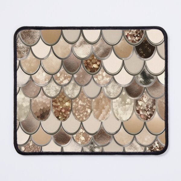 Item preview, Mermaid Glitter Scales - Gold Faux Glitter Shower Curtain designed and sold by Kentala.