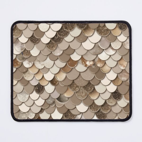 Item preview, Mermaid Glitter Scales - Gold Faux Glitter Shower Curtain designed and sold by Kentala.