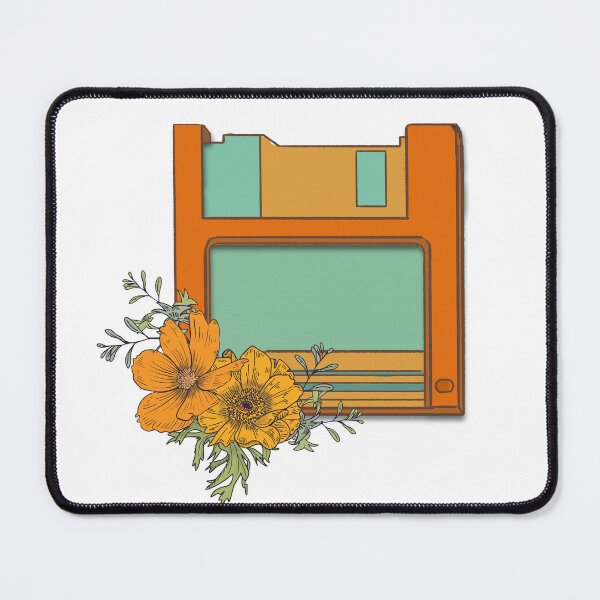 Item preview, Floppy Disk with Flower Vintage Hand Drawn Art Work Sticker  designed and sold by Muhammad  Toqeer.