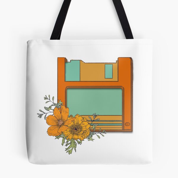 Item preview, Floppy Disk with Flower Vintage Hand Drawn Art Work Sticker  designed and sold by Muhammad  Toqeer.