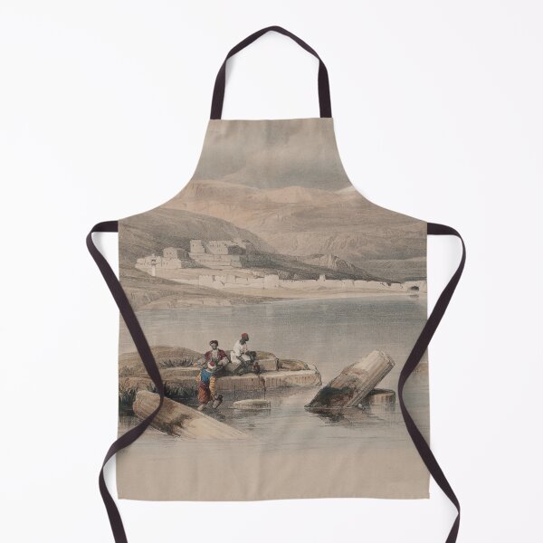 Item preview, Town of Tiberias in Palestine-Looking Towards Lebanon 1927 Rare Historical Vintage Painting by David Roberts designed and sold by Hurriyyatee.