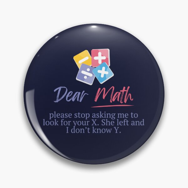 Item preview, Hilarious Dear Math Joke designed and sold by MathVerge.