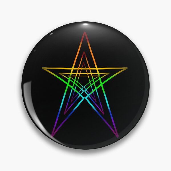 Item preview, colorful pentagram designed and sold by La Loca.