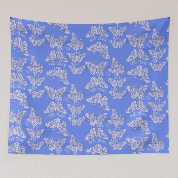 Item preview, Time to Fly Flowered Butterfly Pattern designed and sold by IvaRenee.