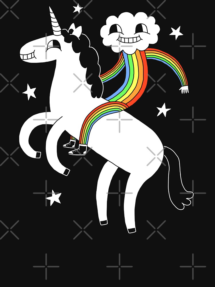 Thumbnail 7 of 7, Essential T-Shirt, Unicorn & Rainbow Boy designed and sold by obinsun.