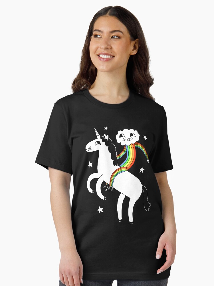 Thumbnail 2 of 7, Essential T-Shirt, Unicorn & Rainbow Boy designed and sold by obinsun.