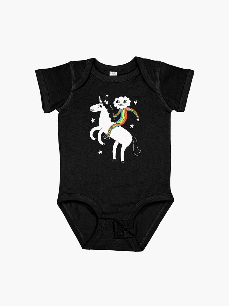 Thumbnail 1 of 2, Baby One-Piece, Unicorn & Rainbow Boy designed and sold by obinsun.