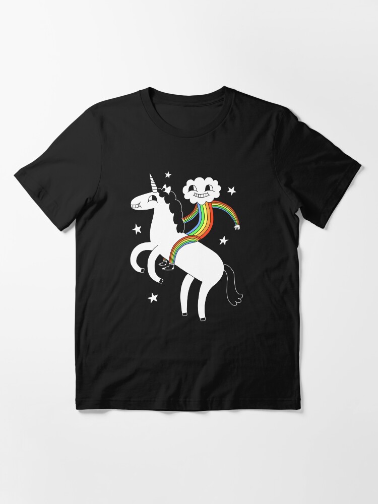 Thumbnail 3 of 7, Essential T-Shirt, Unicorn & Rainbow Boy designed and sold by obinsun.
