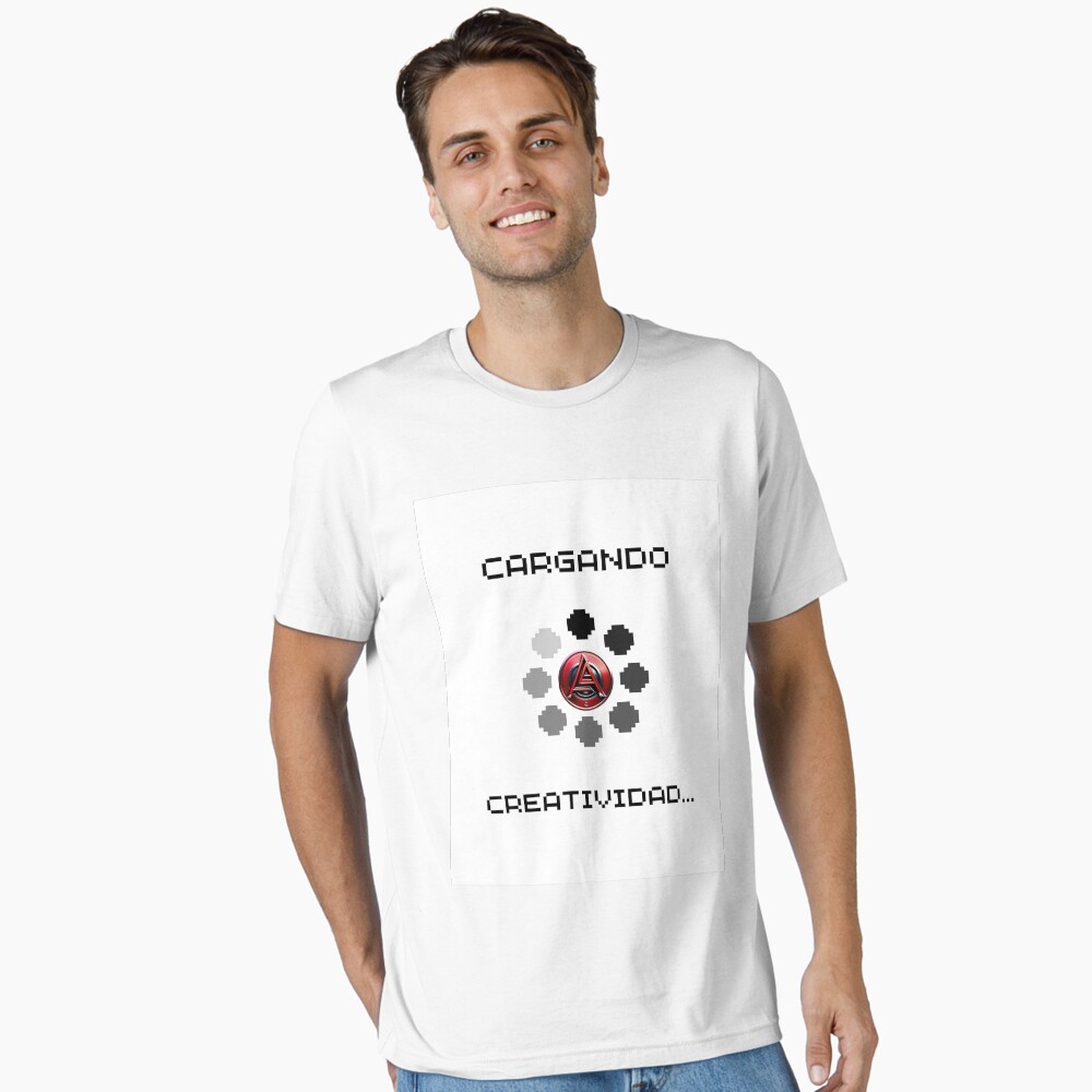 Vista previa del artículo con la obra «Camiseta esencial», diseñado y vendido por SaraPanacea.