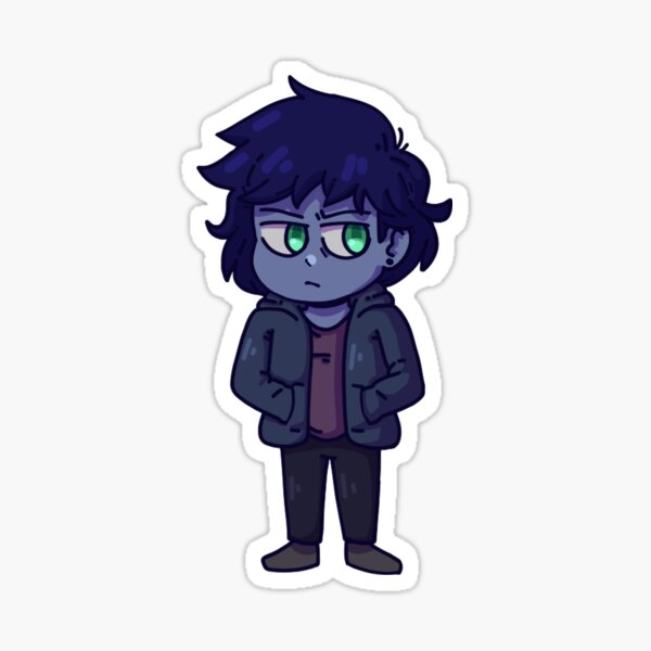 Blue Chibi Sticker