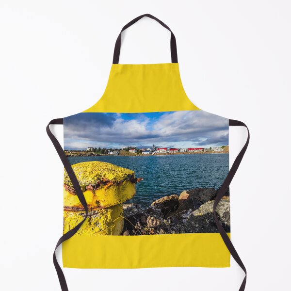 Item preview, View over Borgarnes from Brakarey, Iceland designed and sold by Lyl Dil Creations.