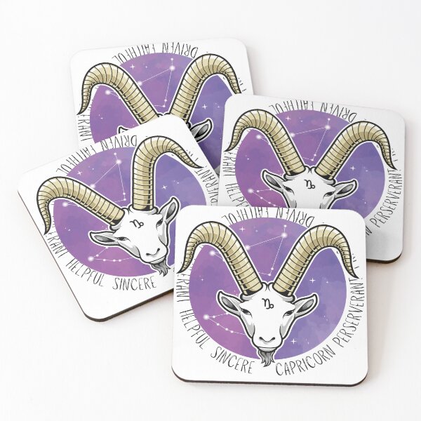 Item preview, Capricorn Traits and Constellation Zodiac designed and sold by WunderfulArt.
