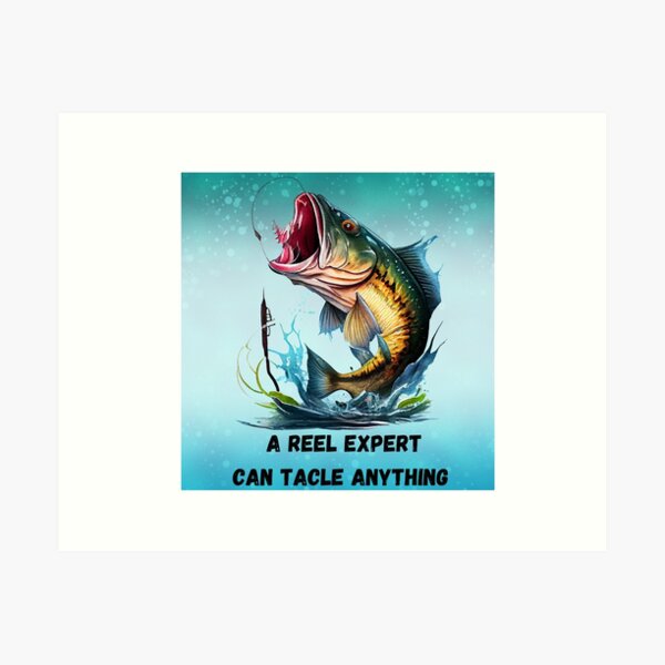 Stress less fish more- fishing more stressing less- fly fishing Art Print  for Sale by Janetlousart