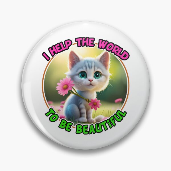 Item preview, I help the world to be beautiful designed and sold by BitplaneDesigns.