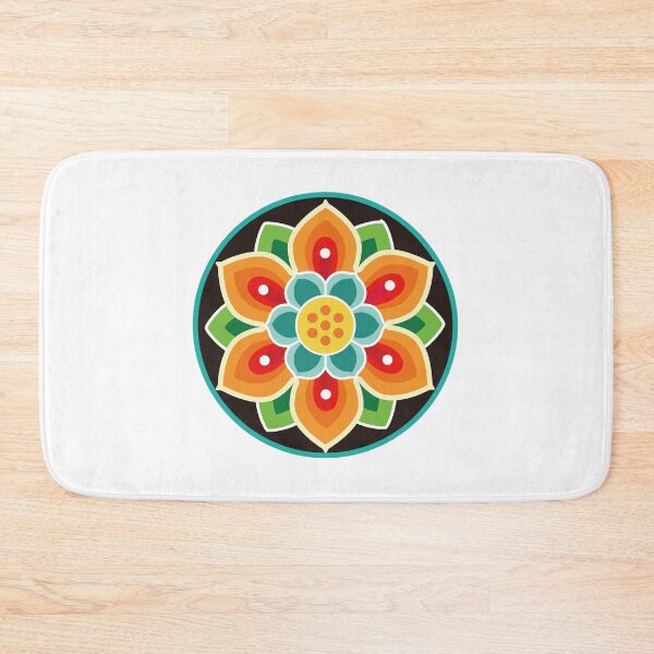Item preview, Orange and light green Dancheong pattern [korean traditional] designed and sold by haje-shop.