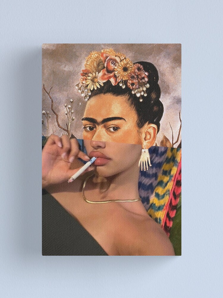 wolfiecindy X Frida Kahlo Canvas Print for Sale by amircheniti