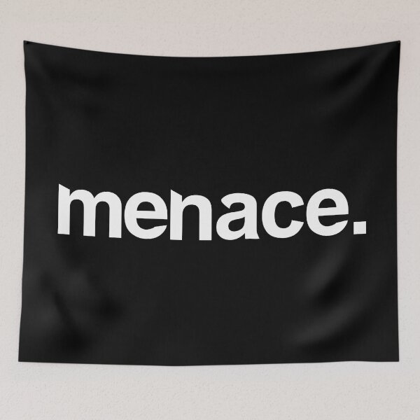Item preview, Menace - Single Word Black designed and sold by StaggerWords.