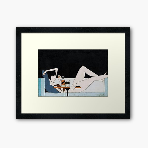 Item preview, Pang Xunqin Girl on the Couch - classical japanese art designed and sold by Creeping Time.