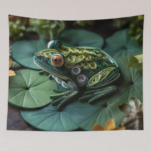Item preview, Paper Quilled Bullfrog designed and sold by Matt's Artificial Nature.